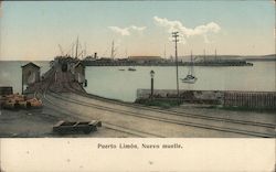 New Wharf Puerto Limon, Costa Rica Central America Postcard Postcard Postcard