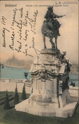 Részlet a kir. Várpálotaban Burggarten Partie Budapest, Hungary Postcard Postcard Postcard