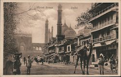 Street Scene Delhi Postcard