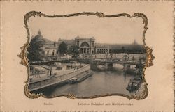 Berlin - Lehrter Train Station with Moltke Bridge Postcard