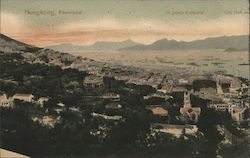 Hongkong, Panorama, St John's Cathedral, City Hall Postcard