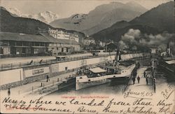 Interlaken - Steam Boat Quay Postcard