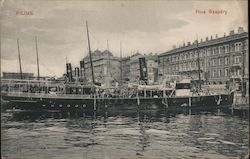 Fiume - Riva Szapary Rijeka, Croatia Eastern Europe Postcard Postcard Postcard