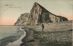 GIBRALTAR Rock from N.E. Postcard