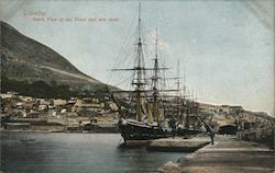 Gibraltar - South View of the Town and new mole United Kingdom Postcard Postcard Postcard