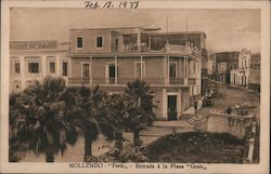 Entrance to the Plaza Grau Mollendo, Peru Postcard Postcard Postcard