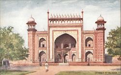 Entrance To Taj Postcard