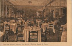 One of the Dining Rooms in the Grand Hotel de Russie Postcard