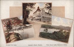 Lake, Queen's Hotel and view from Lady Horton's Drive Postcard