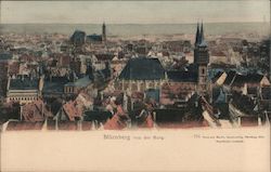 Nürnberg von der Burg Postcard