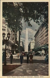 Avda. Roque Saenz Pena y Libertad - Buenos Aires Postcard