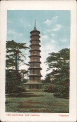 KEW GARDENS, THE PAGODA Postcard