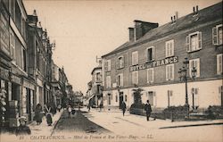 Hotel de France et Rue Victor-Hugo Chateauroux, France Postcard Postcard Postcard