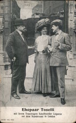 Wedding of Italian pianist and composer Enrico Toselli in London Postcard