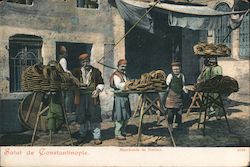 Marchands de Simites Constantinople, Turkey Greece, Turkey, Balkan States Postcard Postcard Postcard