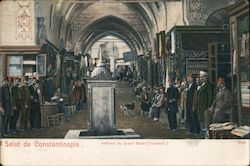 Interieur du Grand Bazar (Tcharschi) Postcard