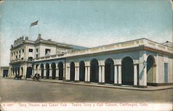 Terry Theatre and Cuban Club Cienfuegos, Cuba Postcard Postcard Postcard