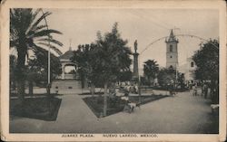 Juarez Plaza. Nuevo Laredo, Mexico Postcard