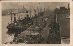 THE DOCKS, RIVER LIFFEY, DUBLIN Postcard