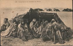 Campement de nomades au Désert Postcard