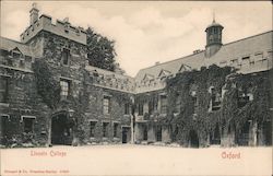 Oxford Lincoln College United Kingdom Oxfordshire Postcard Postcard Postcard