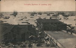 Colombo Harbour & Landing Jetty Postcard