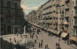 NAPOLI - Via Roma Naples, Italy Postcard Postcard Postcard