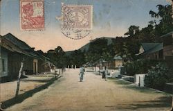 Street in Tarutung, Sumatra Postcard
