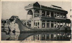 The Marble Boat - Summer Palace, PEIPING Postcard