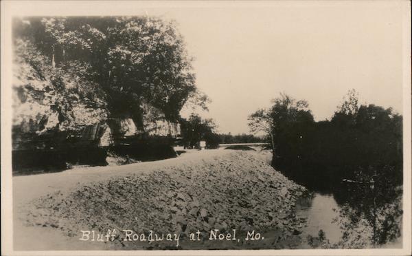 Bluff Roadway at Noel Mo Missouri