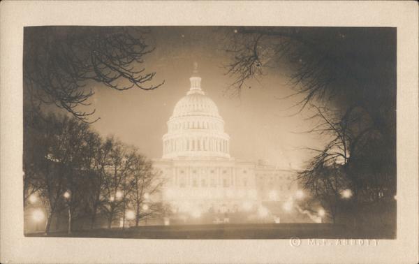 US Capitol at Night Washington District of Columbia