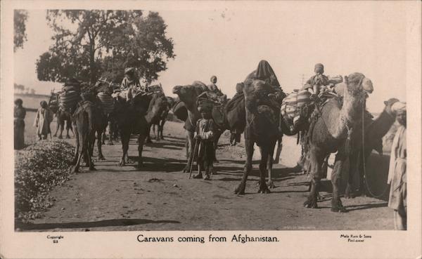 Caravans coming from Afghanistan. Middle East