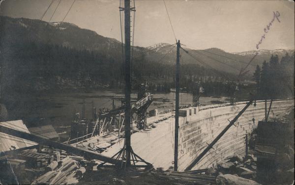 Construction of a Dam Big Creek California