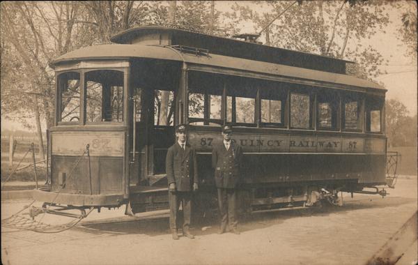 Quincy Railway Streetcar & Conductors Illinois Trolleys & Streetcars