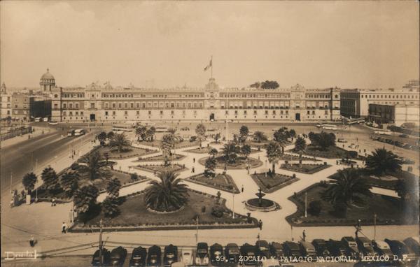 Zocalo Y Palacio Nacional. (National Palace) Mexico City