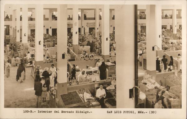 Interior of the Hidalgo Market San Luis Potosi Mexico