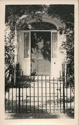 Cushing House Museum Doorway Newburyport, MA Postcard Postcard Postcard