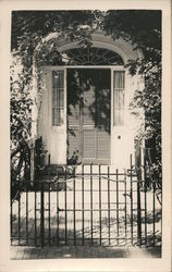Cushing House Museum Doorway Postcard