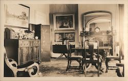 the interior of The Black House Postcard