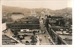 Pritchard Park and Patton Avenue Asheville, NC Postcard Postcard Postcard