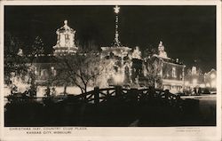 Christmas 1937, Country Club Plaza Kansas City, MO Postcard Postcard Postcard