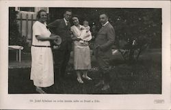 Dr. Josef Scheiner at his summer residence Postcard