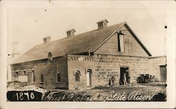 First Nebraska State Prison 1870 Postcard