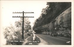 Looking Down Prize Drive, U.S. Hwy 71 Postcard