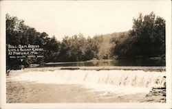 Mill Dam Across Little Sugar Creek Postcard