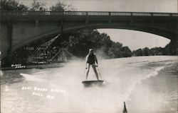 Surf Board Riding Noel, MO Blake Photo Postcard Postcard Postcard