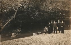 Beaver Spring Family Photo Postcard