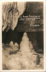 Soda Fountain in Bluff Dweller's Cave Postcard