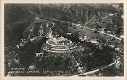 Airplane View, Japanese Gardens Postcard