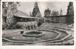 Fire Circle Camp Radford Postcard